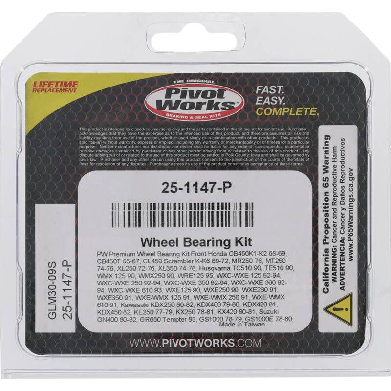 Pivot Works Premium Wheel Bearing