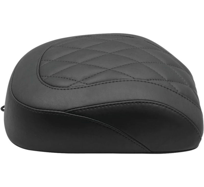 Mustang 18-21 Harley Breakout Wide Tripper Solo Passenger Seat Diamond Stitch - Black