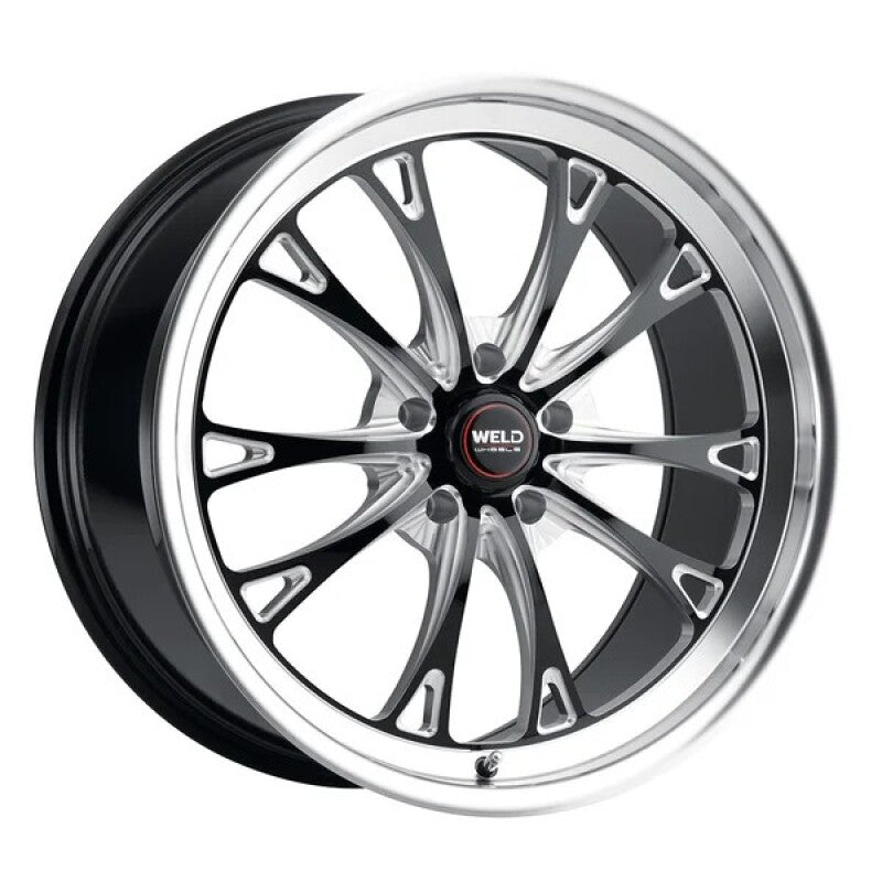 Weld Belmont 20x10 / 5x127 BP / ET00 BS4.50 Gloss Black MIL DIA 78.1