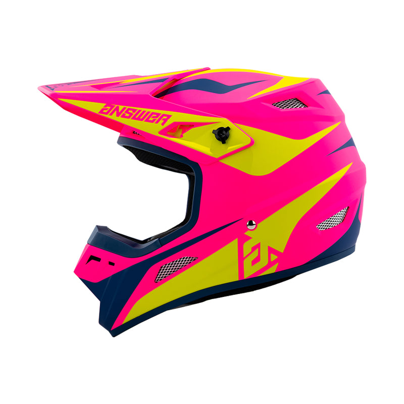 Answer 26 AR1 Mototown Helmet Matte Pink/Hyper Acid/Grey/Black - 2XL