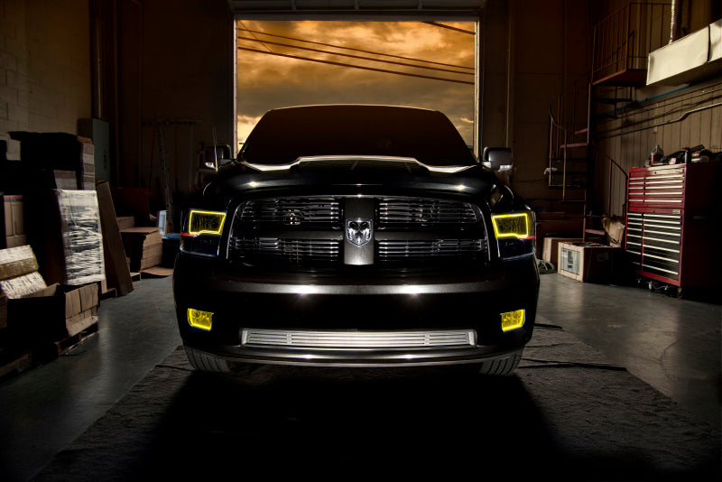 Oracle Lighting 09-18 RAM 1500 Sport Halo Headlights - Blk Housing w/2.0 Controller