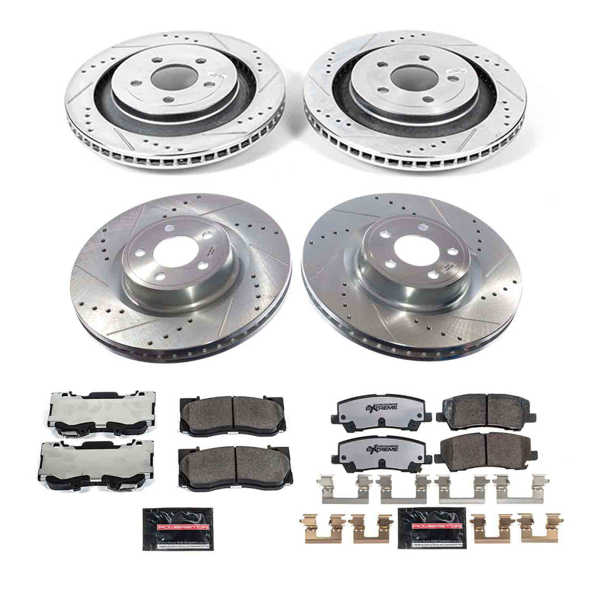 Power Stop 21-23 Ford Mustang Front and Rear Z26 Street Brake Kit