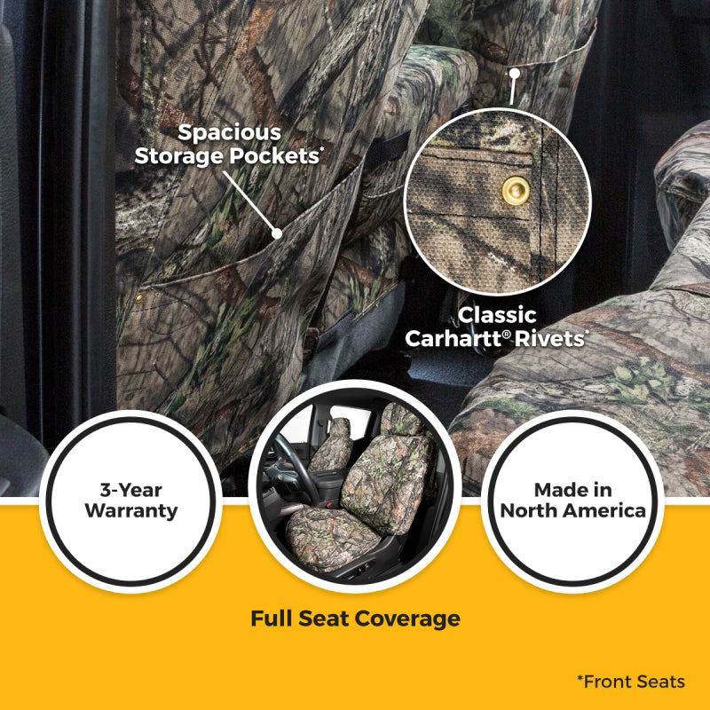 Covercraft 24-25 Toyota Tacoma Carhartt SeatSaver Custom Seat Cover - Mossy Oak Breakup