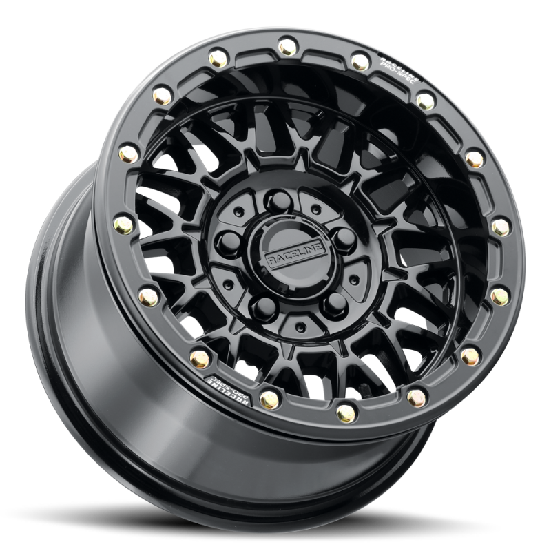 Raceline A15 Omega 15x8in / 4x137 BP / 0mm Offset / 110.18mm Bore - Gloss Black