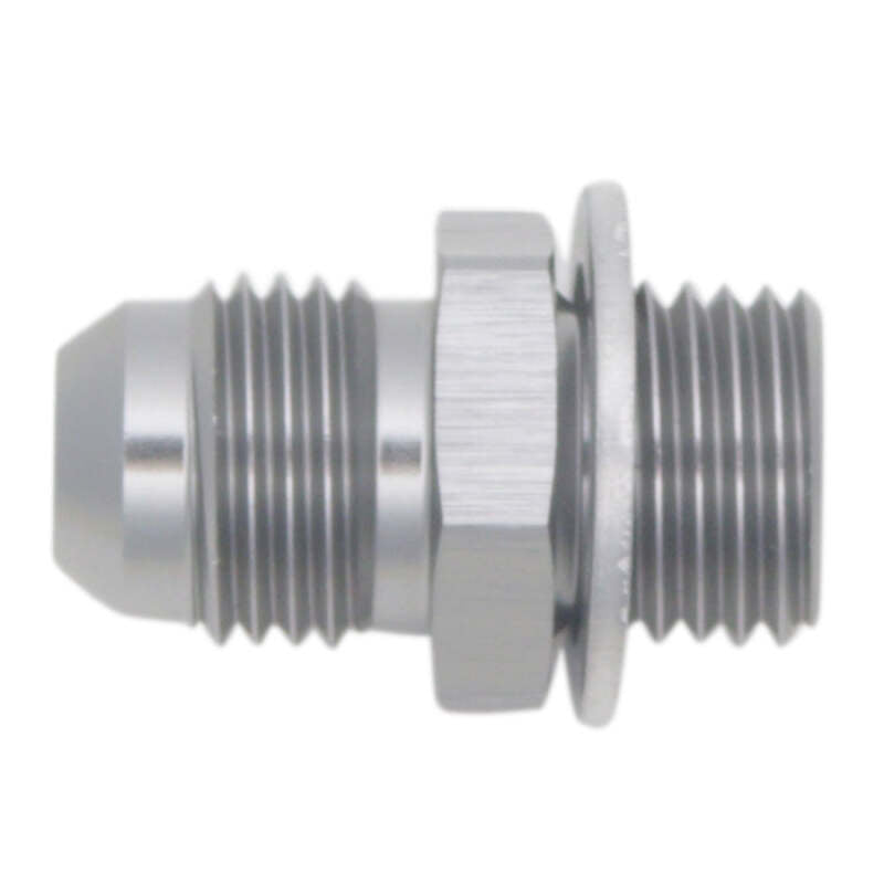 DeatschWerks 6AN Male Flare to M14 X 1.5 Male Metric Adapter (Incl. Crush Washer) - Titanium