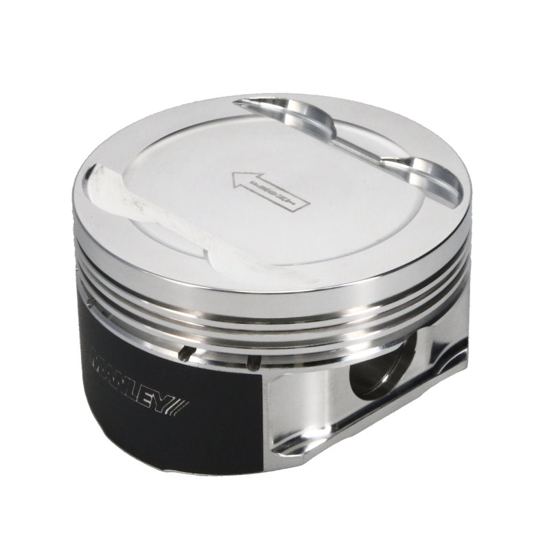 Manley Ford 3.7L Cyclone 3.780in Bore -5.0cc Dish (9.5:1 Comp) Coated Piston Set