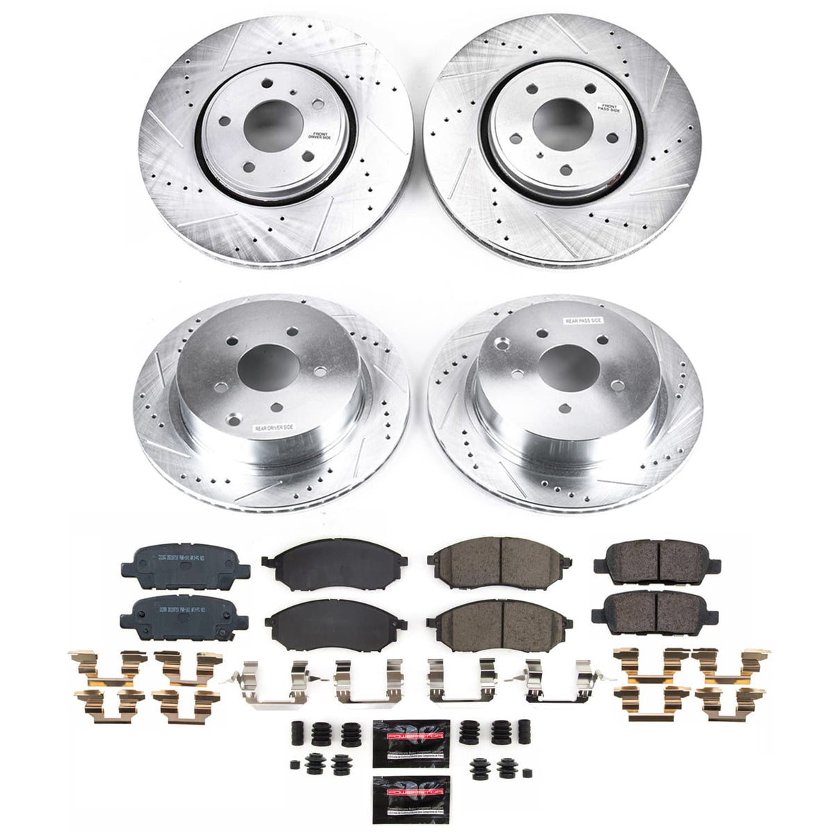 Power Stop 2009 Infiniti FX35 Front and Rear Z23 Evolution Brake Kit