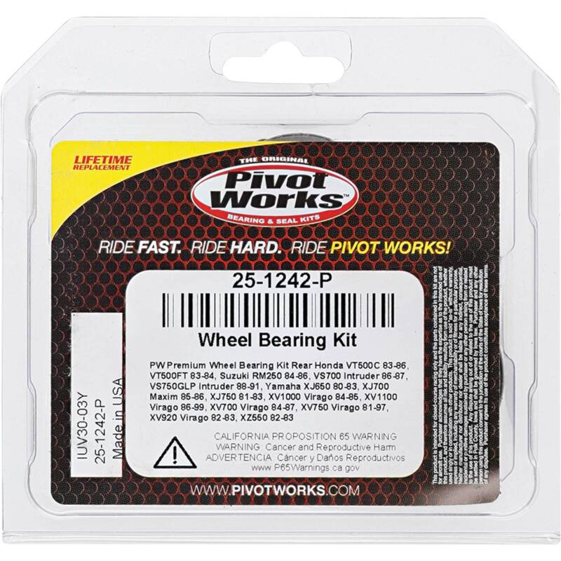 Pivot Works Honda, Suzuki, Yamaha Wheel Bearing Kit Premium Bearings