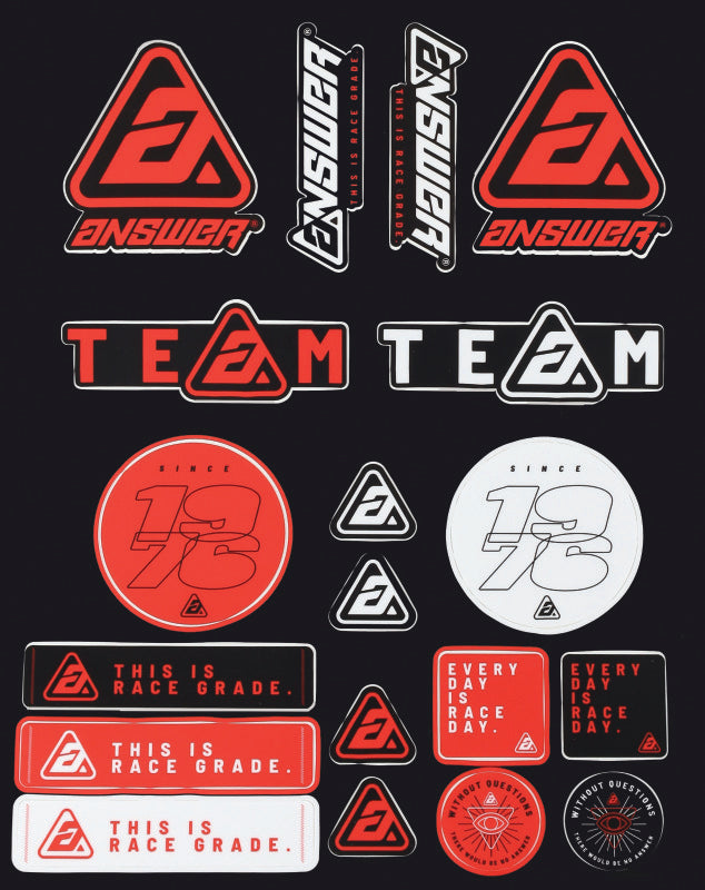 Answer Logo Sticker Sheet