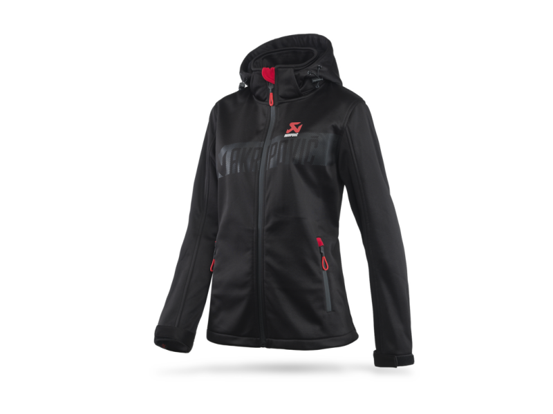 Akrapovic Womens Corpo Softshell Jacket Black - XL