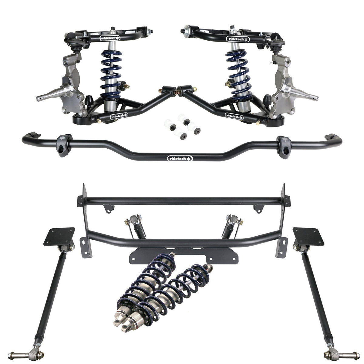 Ridetech 73-74 Chevrolet Nova w/ Bump Complete Coilover Suspension System - Pin Spindle