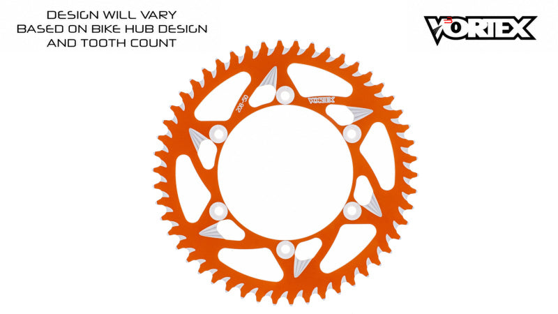 Vortex Racing 40 Tooth 520 Rear Sprocket - Orange
