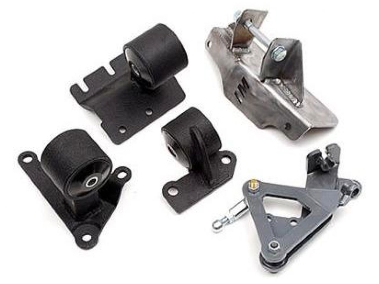 Innovative 88-91 Civic H-Series Black Steel Mounts 75A Bushings (Manual Hydro Actuator)
