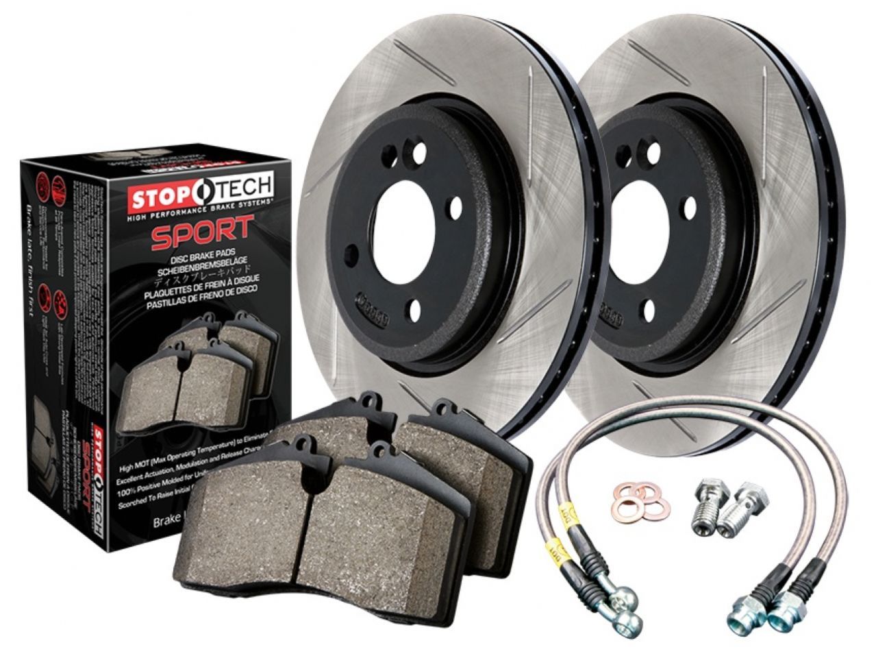 Sport Axle Pack, Drilled & Slotted, Front