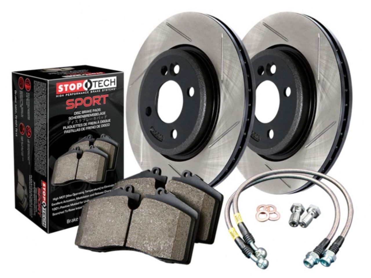 Sport Axle Pack, Drilled & Slotted, Front