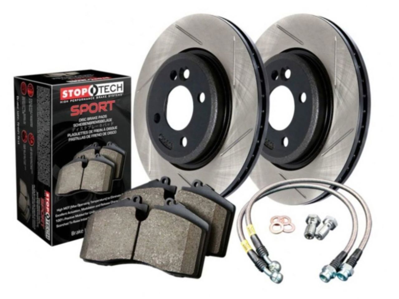 Sport Axle Pack, Drilled & Slotted, Front