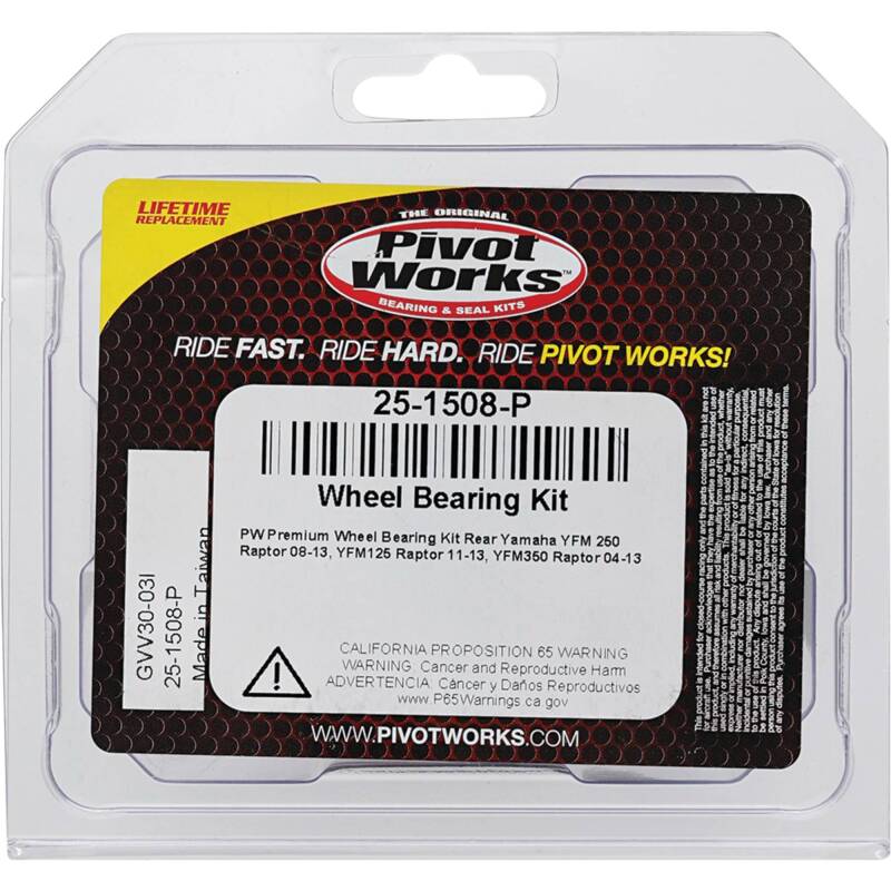 Pivot Works Yamaha Wheel Bearing Kit Premium Bearings