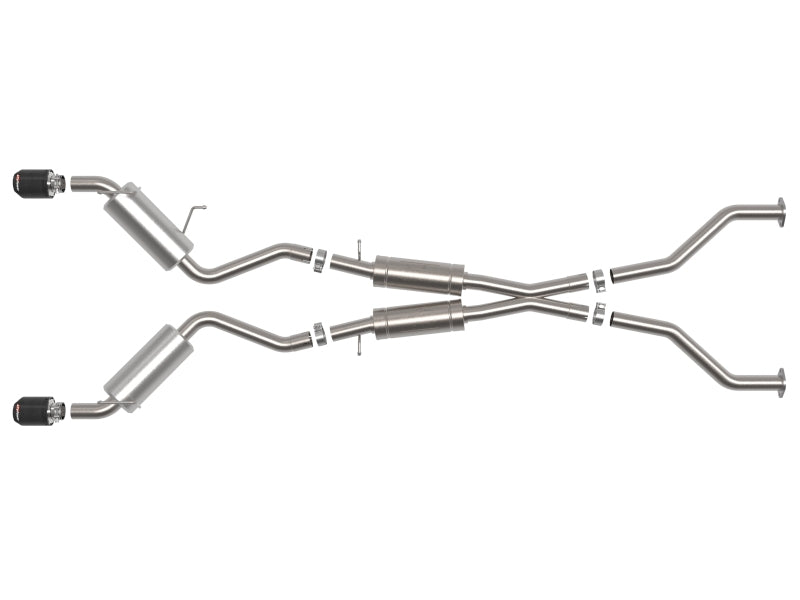 aFe Takeda Cat-Back Exhaust System Nissan 370Z 09-20 V6-3.7L- Carbon Tip