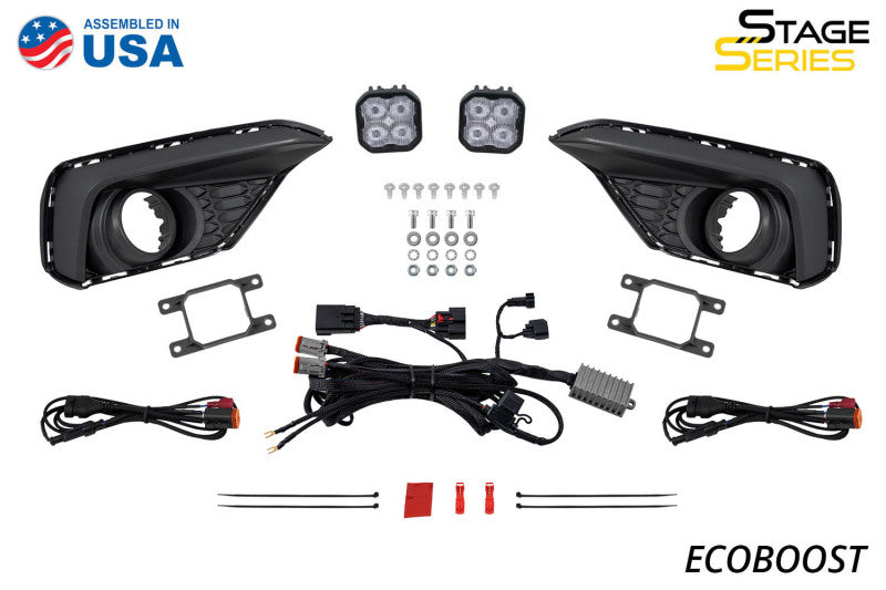 Diode Dynamics 2030 Ford Mustang EcoBoost SS3 Add-On Fog Lamp Kit Yellow Max