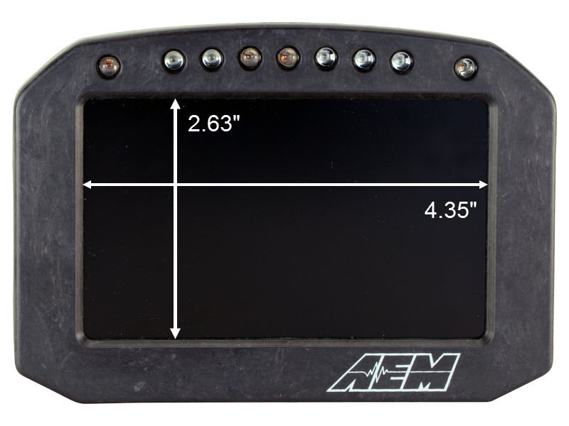 AEM CD-5G Carbon Flush Digital Dash Display w/ Internal 20Hz GPS & Antenna