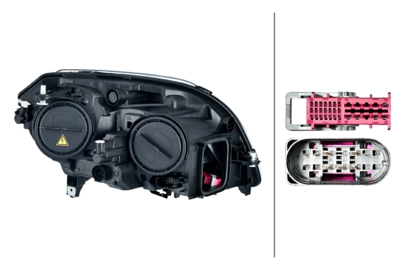 Hella 2012-2015 Mercedes-Benz GLK250 Headlight Assembly