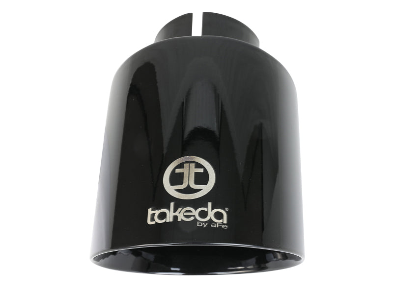 aFe Takeda Universal Exhaust Tip 2-1/2 IN Inlet x 4-1/2 IN Outlet x 7 IN L- Black