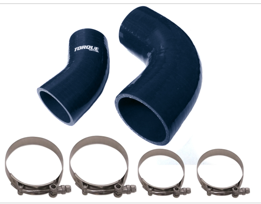 Torque Solution Black IC Boost Hose Set: 2007-2013 Mazdaspeed 3