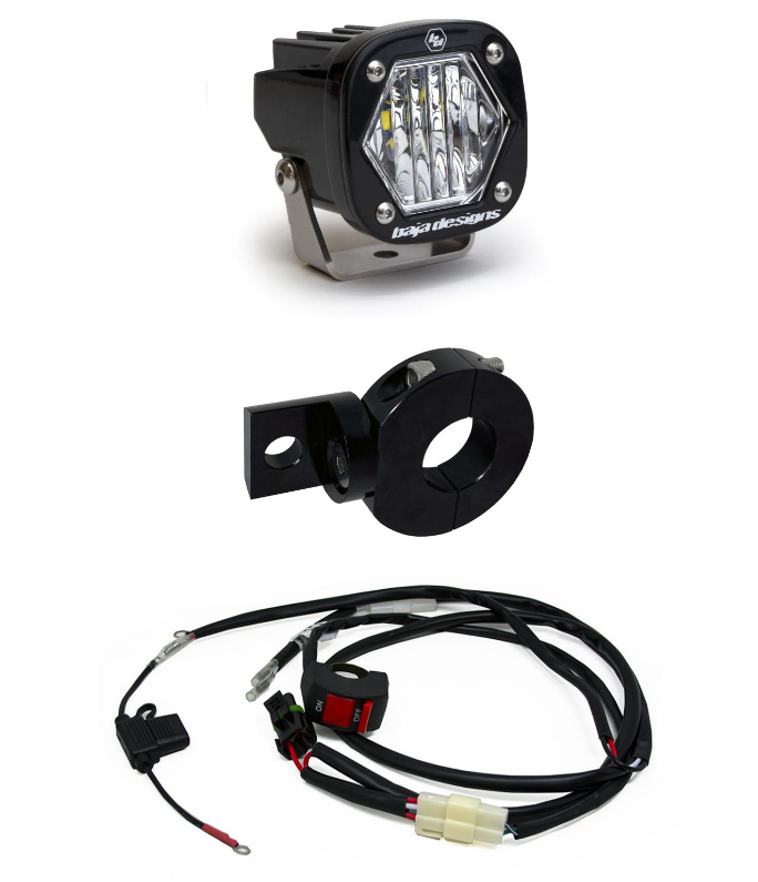 Baja Designs S1 Wide Cornering Electric Start Pit Bike LED Light