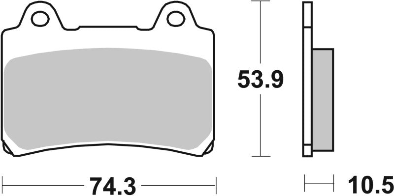 Brembo OE 88-90 Yamaha FZR 400cc Sinter Brake Pad - Front