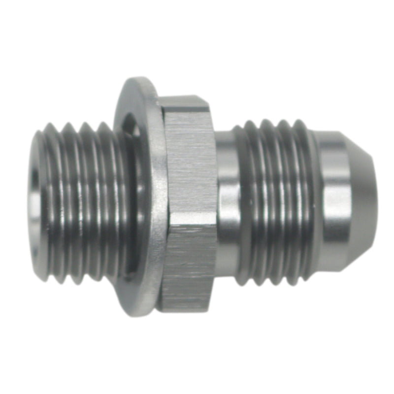 DeatschWerks 6AN Male Flare to M14 X 1.5 Male Metric Adapter (Incl. Crush Washer) - Titanium