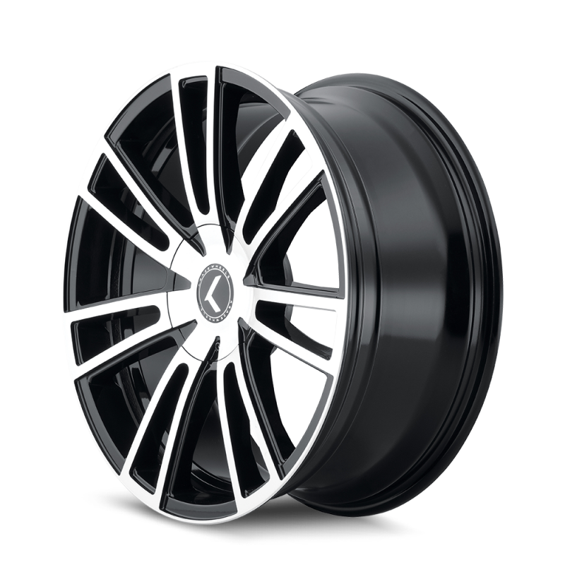 Kraze KR183 Spectra 18x8 / 5x108/114.3 BP / 40mm Offset / 72.62mm Hub Gloss Black Machined Wheel