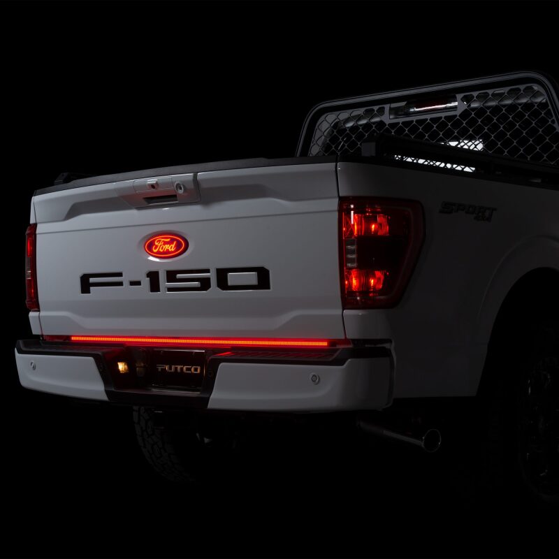 Putco 2021+ Ford F150 w/Factory LED Taillamps & OBS 60in Freedom Blade LED Tailgate Light Bar