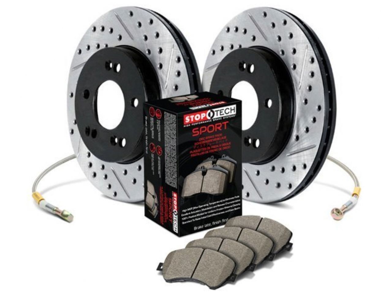 Sport Axle Pack, Drilled & Slotted, Front