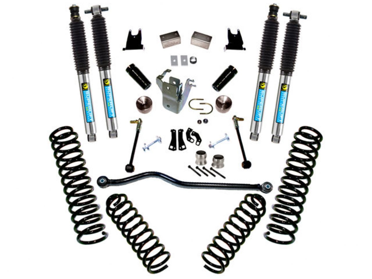 Superlift 07-18 Jeep Wrangler JK Unlimited 4in Lift Kit w/ Bilstein Shocks