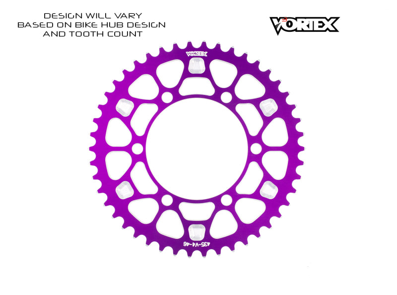 Vortex Racing V4 48 Tooth 530 Rear Sprocket - Purple
