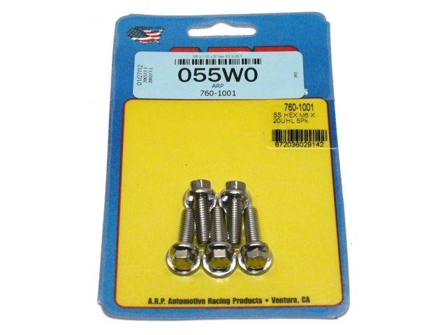ARP M6 X 1.00 X 20 Hex SS Bolts