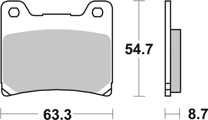 Brembo OE 89-92 Yamaha XV 750cc Sinter Brake Pad - Front