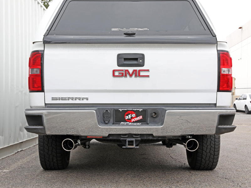 aFe Apollo GT Series Cat-Back Exhaust GM Trucks 09-18 V6-4.3L/V8-4.8/5.3L-Dual Rear Exit Polish Tips