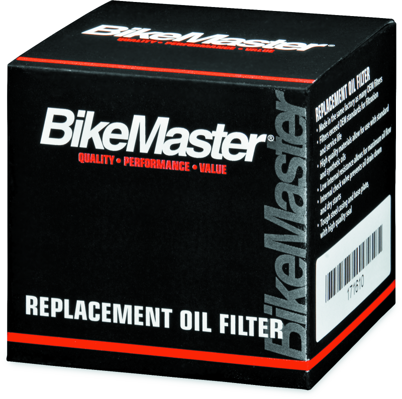 BikeMaster Honda BM-116 Oil Filter - Black