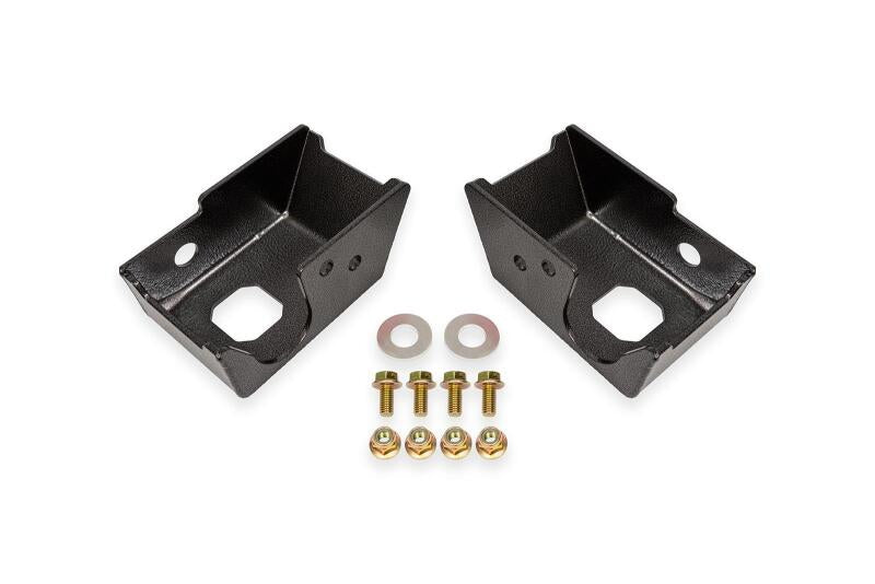 BMR 2021+ Ford Bronco (Exc. Bronco Sport) Rear Shock Mount Skid Plates - Black Hammertone