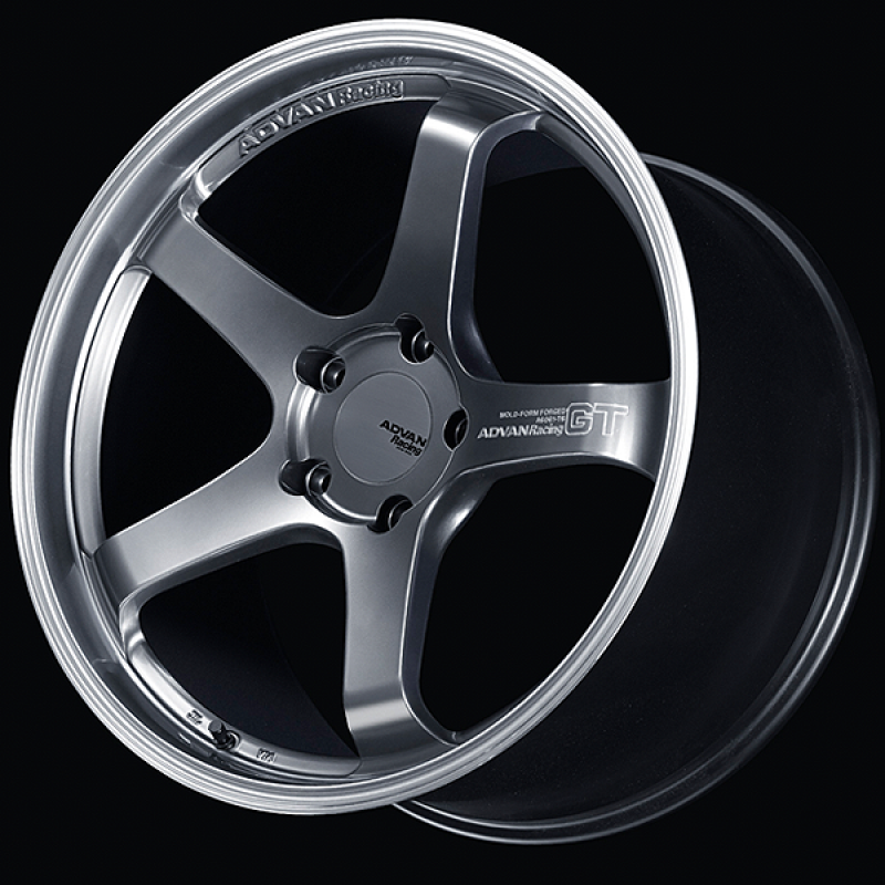 Advan GT for Porsche 19x11.0 / +45 Off / 5x130 / 71.6mm Bore / Machining and Hyper Platinum Black