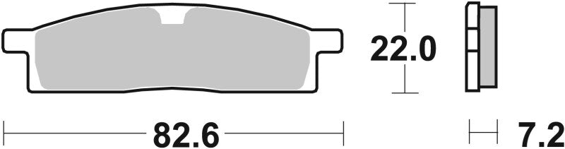 Brembo OE 19-24 Yamaha YZ 65cc Sinter Brake Pad - Front