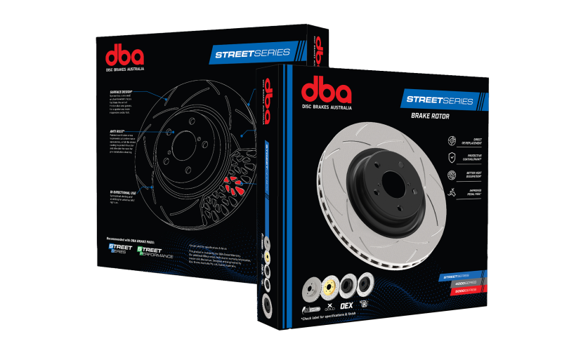 DBA 00-07 BMW 330Ci Rear Street Series Slotted Brake Rotor