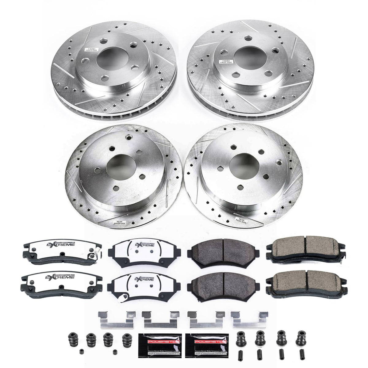 Power Stop 02-04 Oldsmobile Silhouette Front and Rear Z26 Street Brake Kit