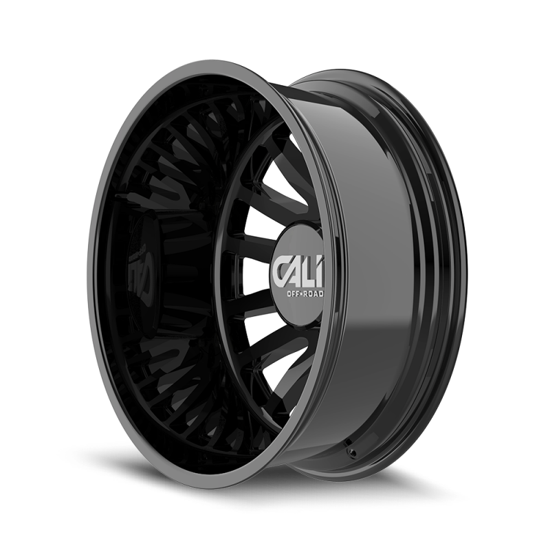 Cali Off-Road 9110D Summit Dually 22x8.25 / 8x200 BP / -232mm Offset / 142mm Hub Gloss Black Wheel