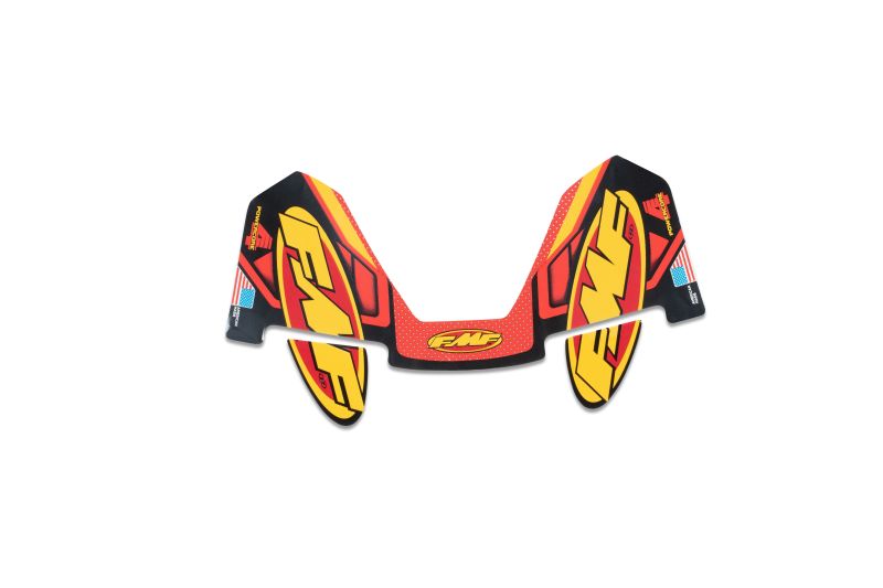 FMF Racing Hex Powercore 4 Wrap Logo Aluminum Decal Replacement