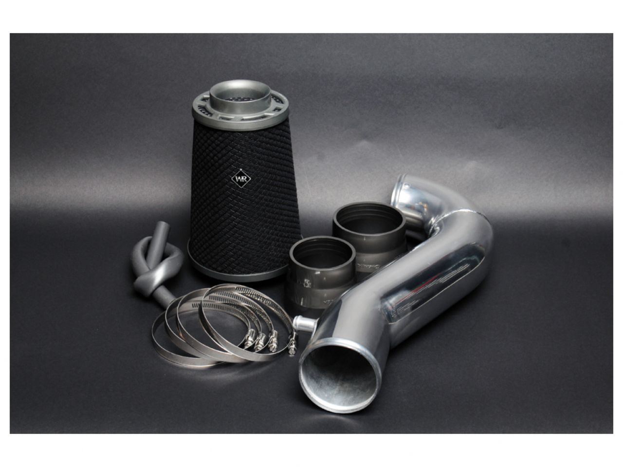 Weapon R 11-15 Dodge Challenger V8 Gunmetal Foam Filter Polished Dual Velocity Secret Weapon Intake