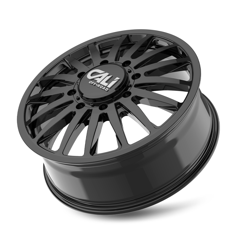 Cali Off-Road 9110D Summit Dually 20x8.25 / 8x210 BP / 115mm Offset / 154.2mm Hub Gloss Black Wheel