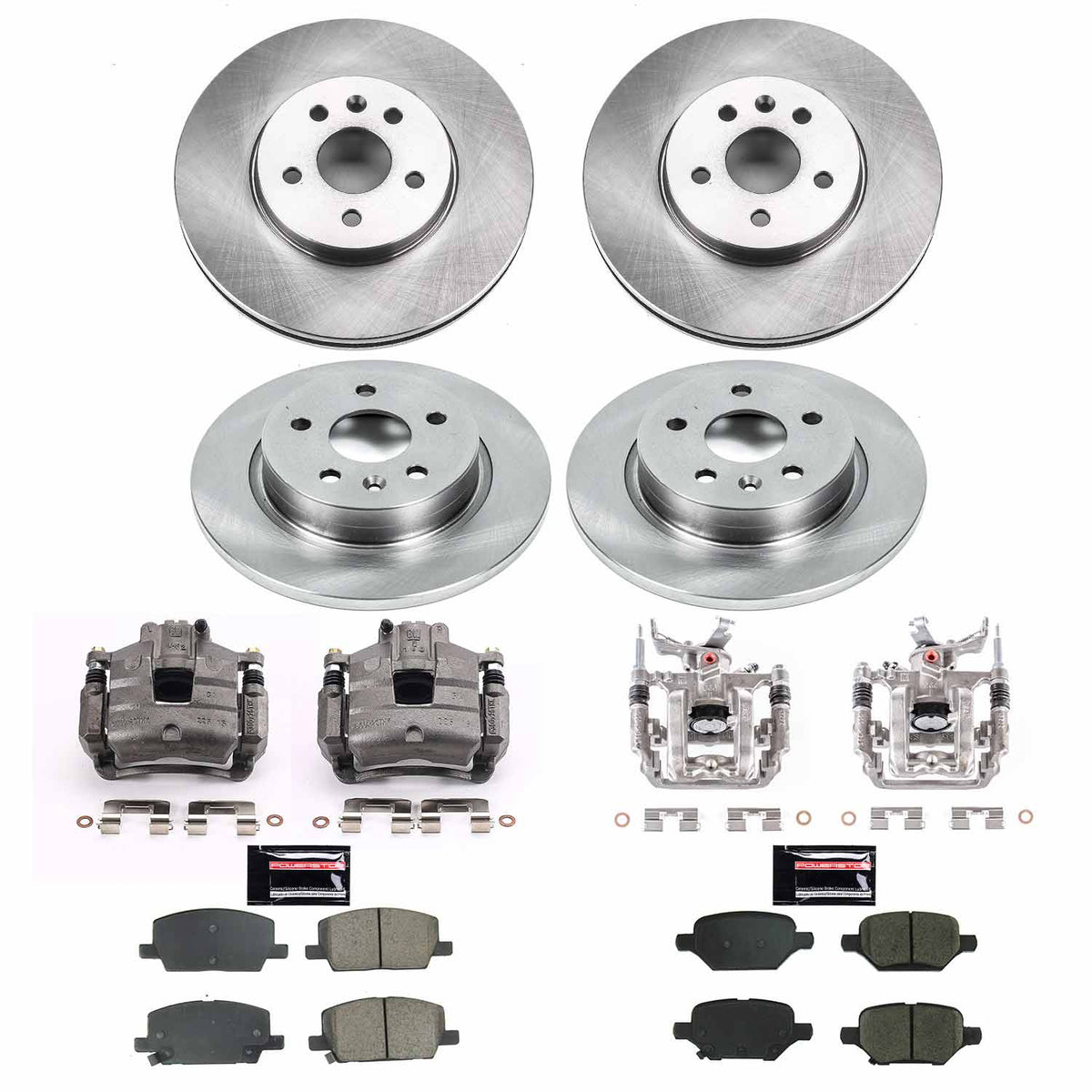 Power Stop 2019 Chevrolet Trax Front & Rear Autospecialty Kit w/Cals
