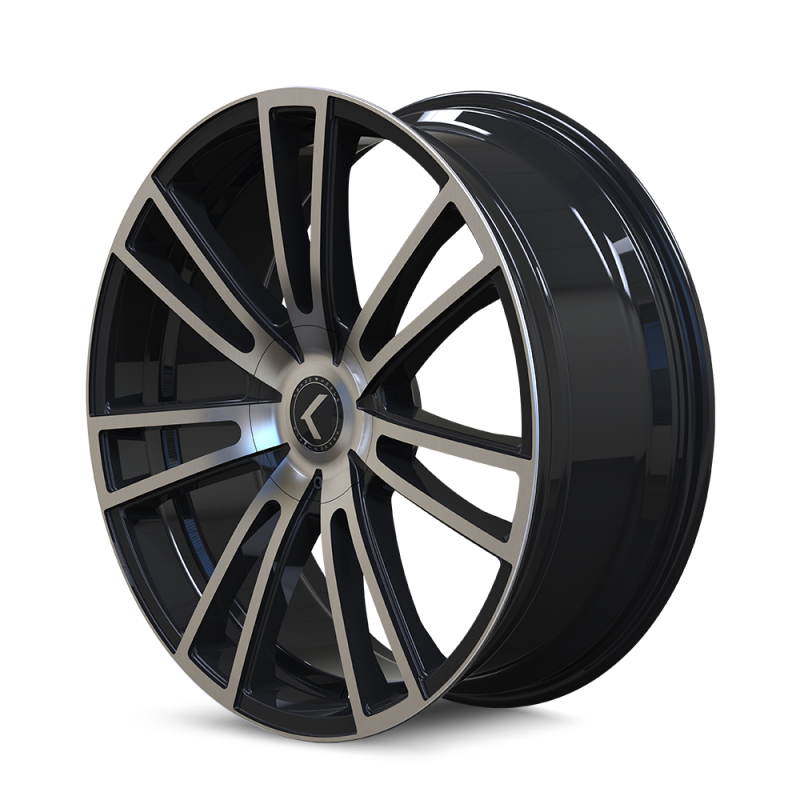 Kraze KR183 Spectra 22x8.5 / 5x110/127 BP / 38mm Offset / 72.62mm Hub Gloss Black Machined Wheel